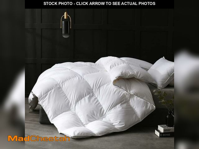Lot 74-13563683 - APSMILE Oversized Full/Queen Down Feather Fibers Duvet Insert - Ultra-Soft All Season Down Feather F...