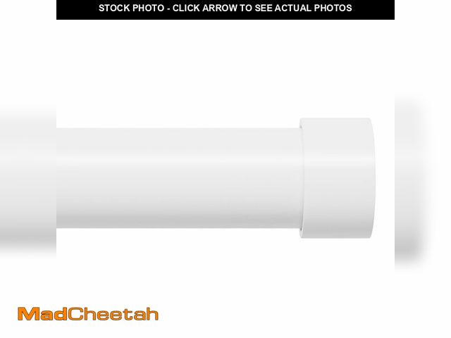 Lot 74-14143320 - 180 inch Curtain Rods, 1" Heavy Duty White Curtain Rod for Outdoor Pato, Living Room, Bedroom, Metal...