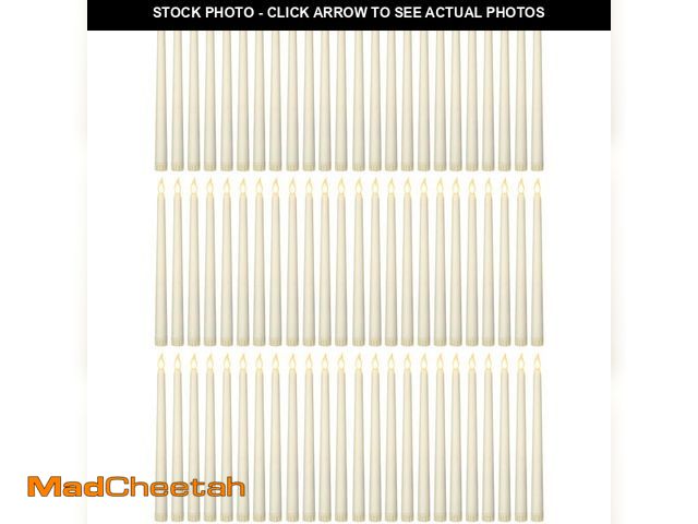 Lot 74-14386030 - Treela 72 Pcs Flameless LED Taper Candles Battery Operated Candles Bulk 11 Inch Flickering Fake Cand...