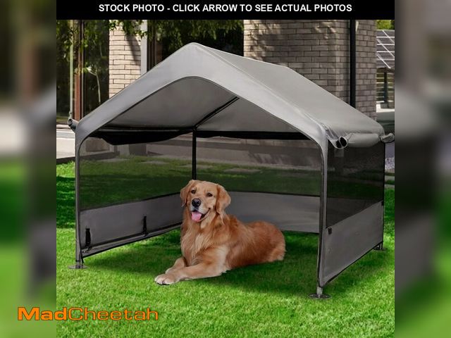 Lot 74-14213884 - Summertrail Extra Large Dog House Outside, Dog Tent Outdoor, Big Dog Shade Shelter Doghouse Canopy w...