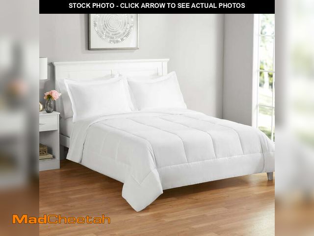Lot 74-12687574 - Mainstays  Comforter  withOUT Sheets, White, King - USED