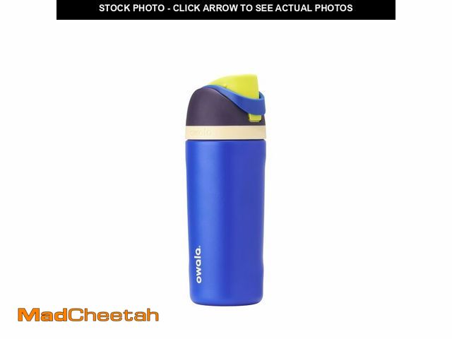 Lot 74-13628600 - Owala Kids FreeSip Insulated Stainless Steel Water Bottle with Straw for Sports, Travel, and School,...