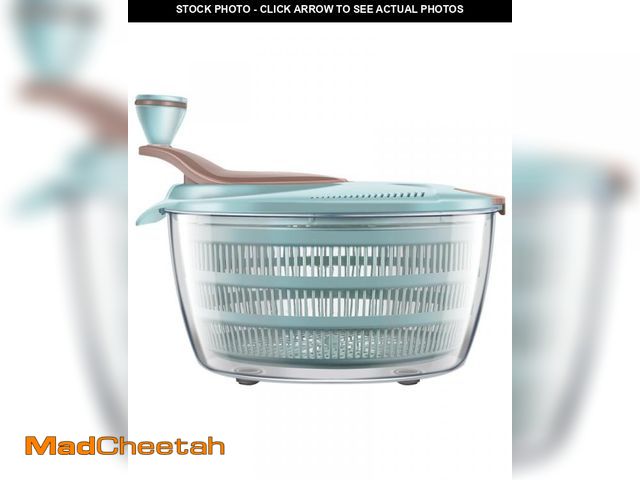 Lot 74-12304448 - Brigii Salad Spinner, 4.24 Quart Lettuce Spinner with Double Drainage Holes, Salad Dryer for Washing...