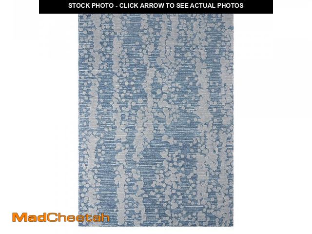 Lot 74-12133911 - Nicole Miller New York Mod Weave Abstract Knotted Texture Handcrafted Area Rug, 100% Wool Rug, Navy ...