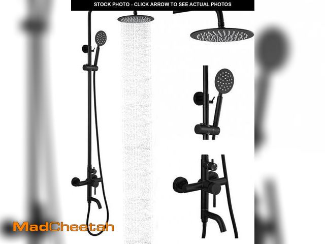 Lot 74-12273792 - (MISSING HAND SPRAYER) gotonovo Shower faucet Set Matte Black Triple Function with Adjustable Hand S...