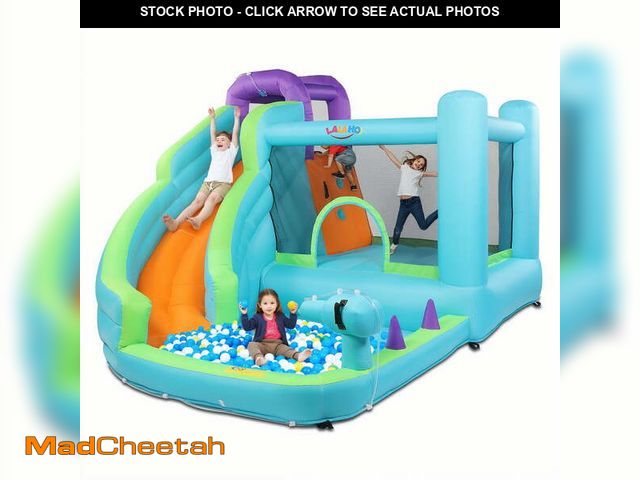 Lot 74-12668134 - Ktaxon Inflatable Water Slide Park with Air Blower, Kids Bouncy Castle with Big Slide, Climbing Wall...