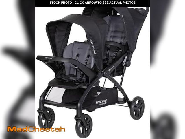 Lot 74-12169684 - Baby Trend Sit N' Stand Double 2.0 Stroller, Dash Black - UNUSED