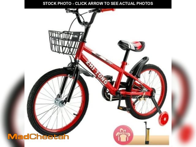 Lot 74-12107245 - ARTUDATECH 14/16/18 Inch Kids Bike for Ages 3-10 Years Old Boys Girls  Kid S Bikes with Training Whe...