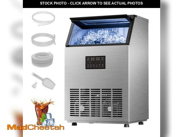 Lot 74-14182285 - *DUSTY/MISSING PIECES* IUDommy 18.9 in. 120 lb./24H Full Size Cubes Freestanding Commercial Ice Make...