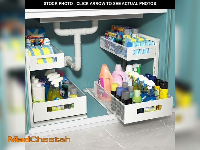 Lot 74-14365354 - TISTAYA Under Sink Organizer, Bathroom Organizers and Storage, Cabinet Organizer Pottery Barn Furnit...
