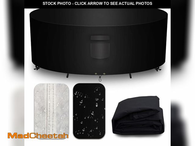 Lot 74-14207449 - CNCZMH Heavy Duty Patio Furniture Covers Waterproof, 600D Round Outdoor Furniture Cover Waterproof f...
