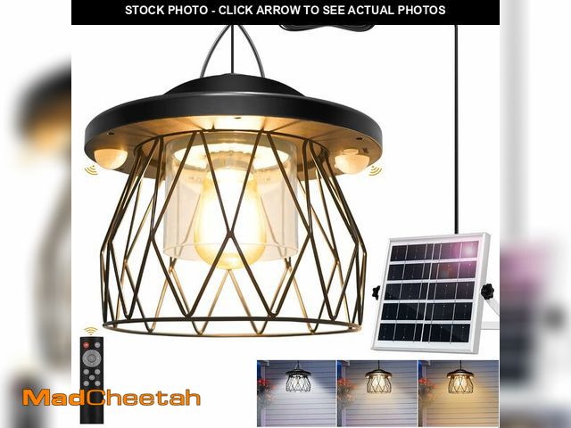 Lot 74-13716637 - ladate Shed Light Solar Powered, 2 Motion Sensor Lights Outdoor with Remote, Unique Diamond Design M...