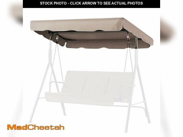 Lot 74-14208669 - Flexzion Replacement Canopy for Outdoor Swing - 66" X 45" 2 Seat Bench Glider Swings Shade Fabric UV...