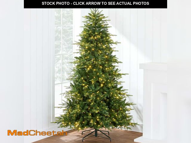 Lot 74-13046113 - Best Choice Products 7.5ft Pre-Lit Artificial Full Aspen Noble Fir Christmas Tree w/ 700 2-in-1 Glow...