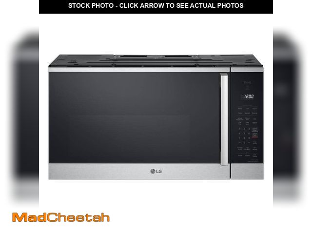 Lot 74-14590655 - LG 1.8 cu. ft. 30 in. W Smart Over the Range Microwave Oven w/ EasyClean in PrintProof Stainless Ste...