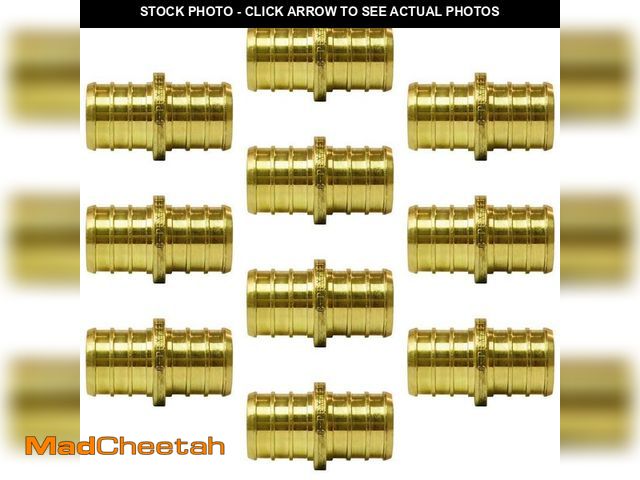 Lot 74-14306058 - Apollo 3/4 in. Brass PEX-B Barb Coupling (10-Pack) - UNUSED