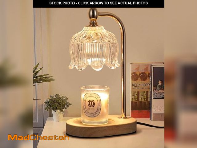 Lot 74-11553462 - MEIXISUE Candle Warmer Lamp with Timer and Dimmer,Electric Gold Light Gifts for Women Melt Wax Warme...