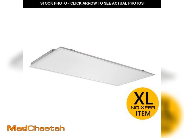 Lot 74-12920197 - *SCRATCHED* Commercial Electric 1-Pack 2 ft. x 4 ft. 500 Watt Equivalent Integrated LED White Troffe...