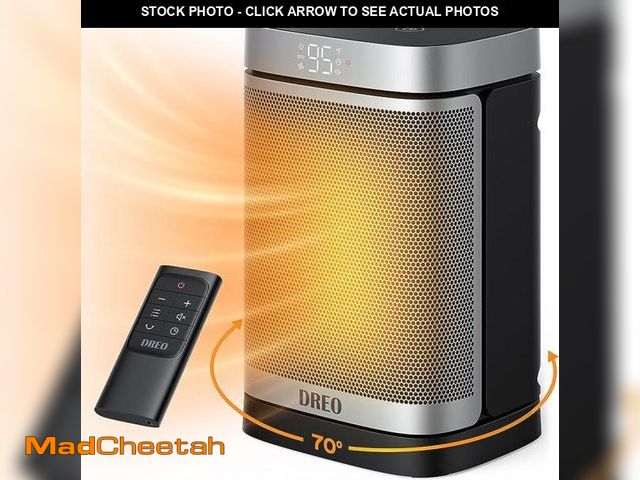 Lot 74-12373632 - Dreo Space Heater, 1500W Portable Electric Heaters for Indoor Use, PTC Ceramic Heater for Office wit...