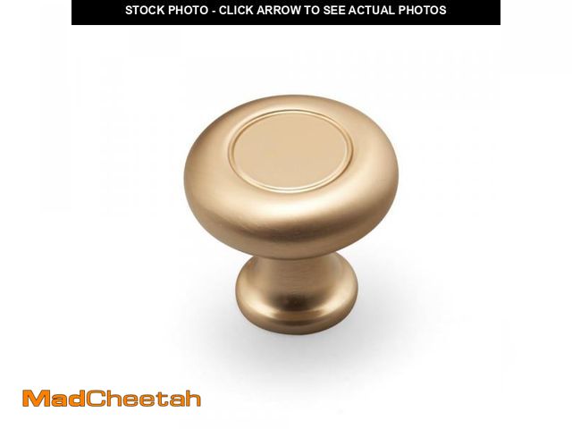 Lot 74-12309664 - luofuke 10 Pack Single Hole Cabinet Pulls Champagne Gold Handles Brass Cabinet Hardware for Bedroom ...