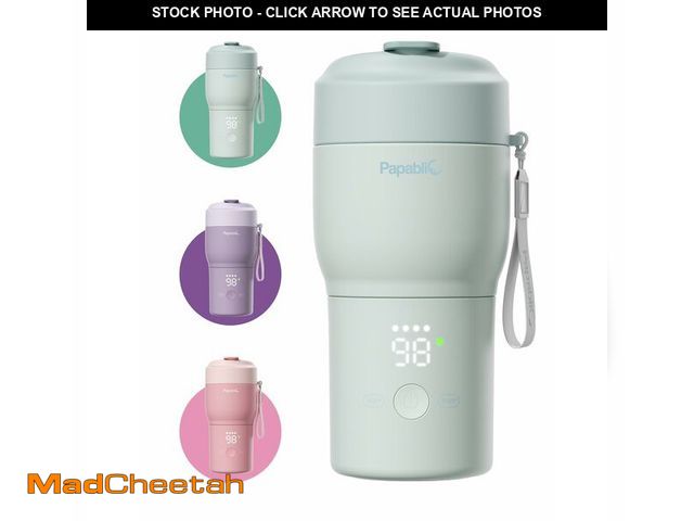 Lot 74-14151433 - Papablic Pro Portable Bottle Warmer for Travel Ã¢â¬â 3X Faster Heating, 5 Temp Settings, Baby Mil...