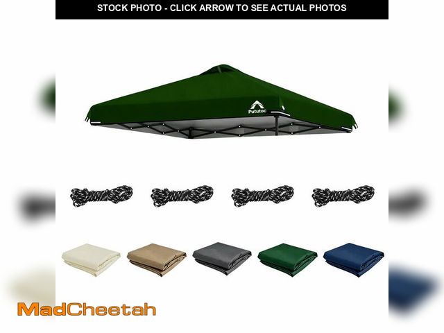 Lot 74-14330624 - 8x8ft Canopy Replacement Top Cover with Air Vent, UV Protected &amp; Waterproof Pop-up Canopy Roof, ...
