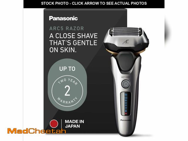 Lot 74-12704544 - Panasonic ARC5 Electric Razor for Men with Pop-up Trimmer, Wet Dry 5-Blade Electric Shaver with Inte...