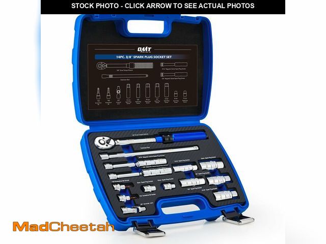 Lot 74-12880227 - Orion Motor Tech 14pc Spark Plug Socket Set, 3/8 Inch Drive Magnetic Swivel Spark Plug Socket Set wi...