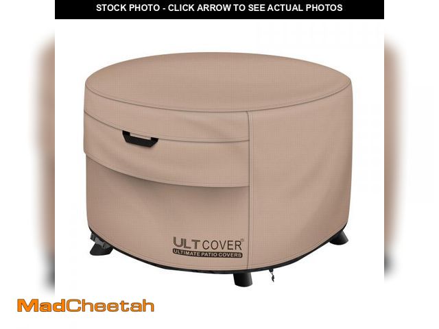 Lot 74-12314482 - ULTCOVER Patio Fire Pit Table Cover Round 36 inch Outdoor Waterproof Fire Bowl Cover - USED