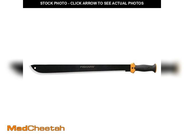 Lot 74-12584641 - Fiskars 22 in. Steel Blade Clearing Machete Knife - for Brush Cutting, Gardening, Landscaping, Bushc...