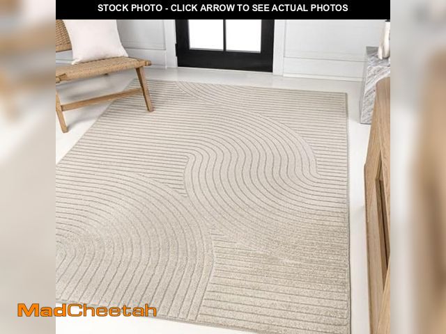 Lot 74-12162184 - Skagen Curve Ivory/Cream Area Rug - UNUSED