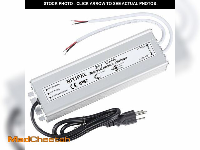 Lot 74-13545168 - LED Driver 200 Watts 24V DC Low Voltage TransformerÃ¯Â¼Å Waterproof IP67 LED Power Supply, Adapter ...