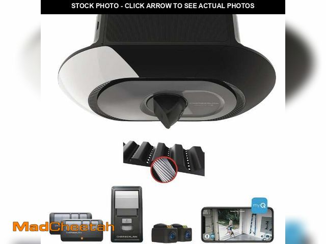 Lot 74-12553672 - Chamberlain Secure View 3/4 HP LED Quiet Belt Drive Smart Garage Door Opener With Integrated Securit...