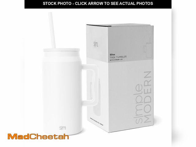 Lot 74-12717089 - Simple Modern 50 oz Mug Tumbler with Handle and Straw Lid | Reusable Insulated Stainless Steel Large...