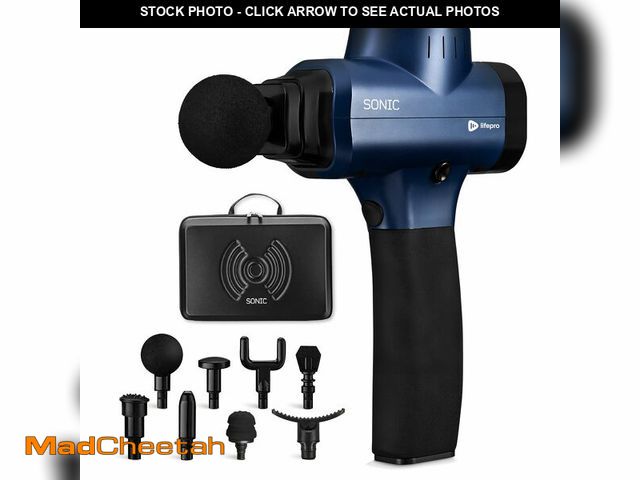 Lot 74-12455851 - LifePro Massage Gun - Percussion Muscle Massager for Athletes with 8 Massage Heads and 5 Speed Setti...