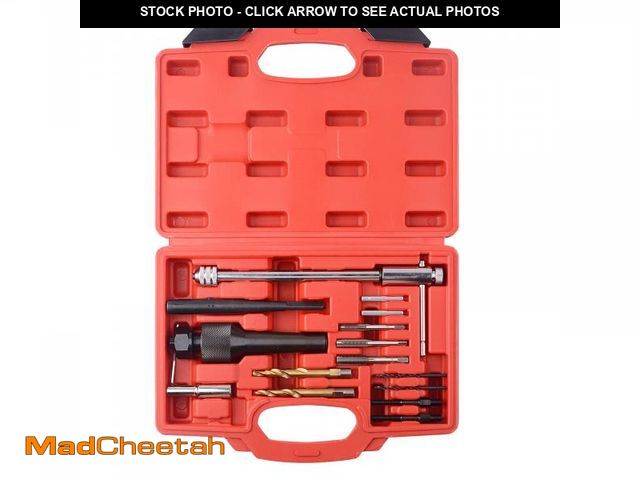 Lot 74-11545203 - 16pcs Glow Plug Removal Tool, 8mm 10mm Damaged Glow Plug Extractor Repair Tool Set for Cylinder Head...