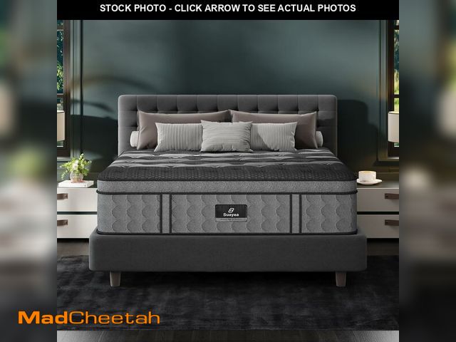 Lot 74-12657672 - SUAYEA Queen Mattress, 14 Inch Queen Size Mattresses in a Box, Upgraded Memory Foam Hybrid Mattress ...