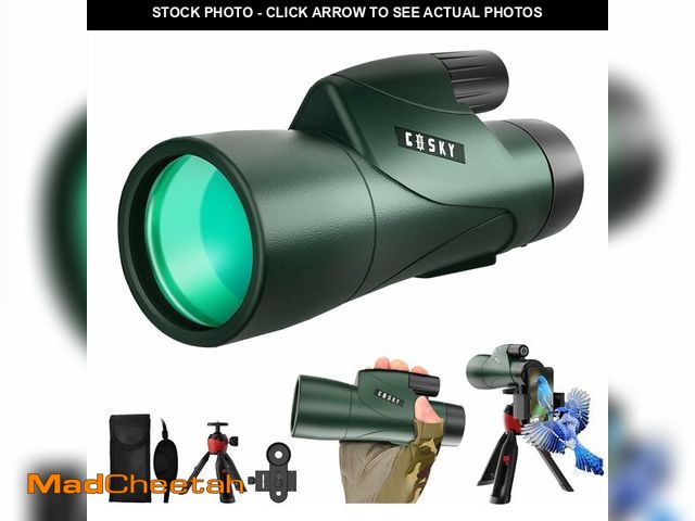 Lot 74-13715272 - Gosky 12x55 HD Monocular Telescope with BAK4 Prism &amp; FMC Lens, Lightweight with Smartphone Adapt...