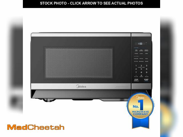 Lot 74-14087803 - Midea 1.1 Cu. Ft. Countertop Microwave Oven, 1000W, Compact Microwave for Dorm, Office, Kitchen, Sta...