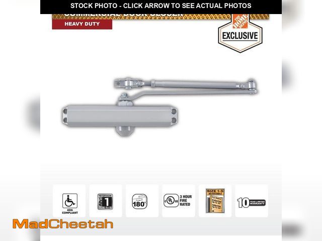 Lot 74-12776214 - Universal Hardware Size 1-5 Heavy Duty Commercial Door Closer - 3 Mounting Styles - ANSI Grade 1, UL...