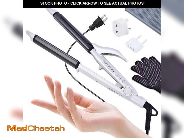 Lot 74-12122724 - VGR Travel Curling Iron, 110~250V Dual Voltage with European Plug Adapter for International Travel -...