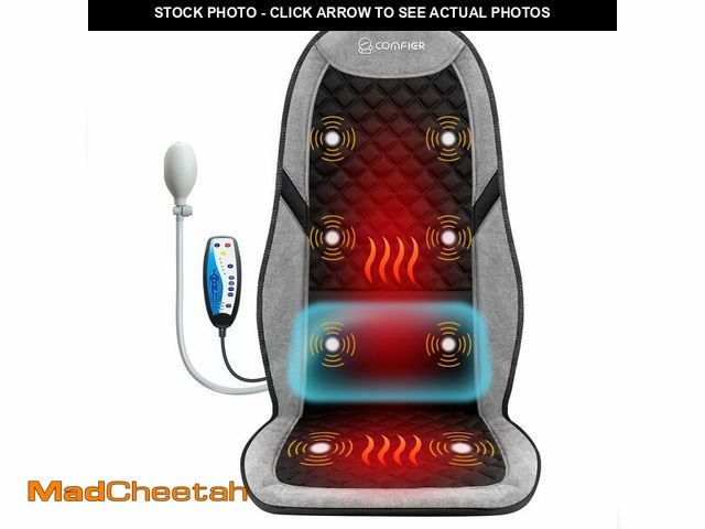 Lot 74-12699548 - COMFIER Back Massager with Heat, Massage Seat Cushion for Chair with 10 Vibration Motors, Adjustable...
