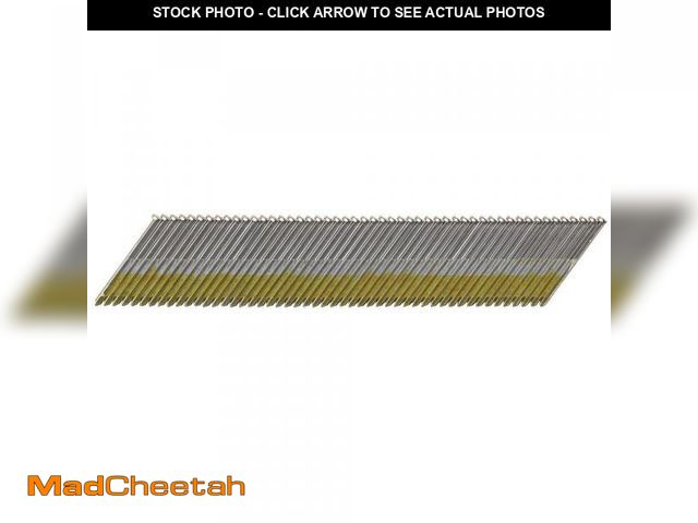Lot 74-11825679 - DEWALT 1-1/2 in. x 15-Gauge Bright Finish Angled Nails (2500 Per Box) - UNUSED