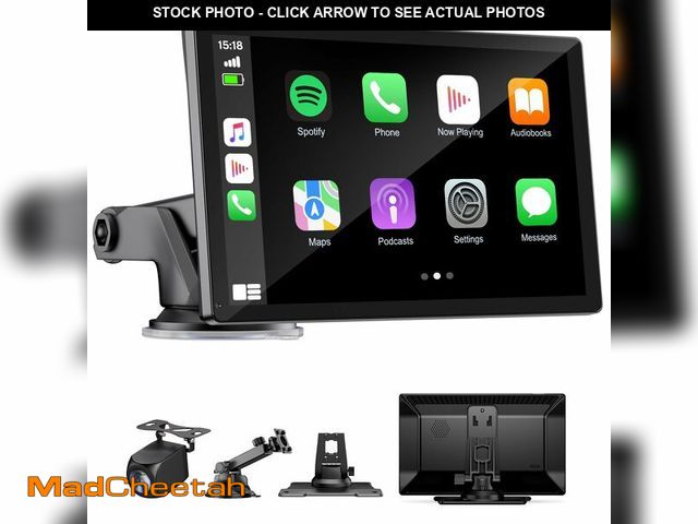 Lot 74-14422893 - 9" Wireless Apple Carplay Screen for Car with OTA Update, Backup Camera - UNUSED
