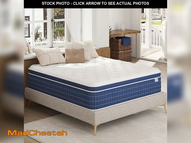 Lot 74-12694725 - Queen Size Mattress [Upgraded Strengthen] 14 Inch Firm Queen Mattress In A Box, Hybrid Mattresses Wi...