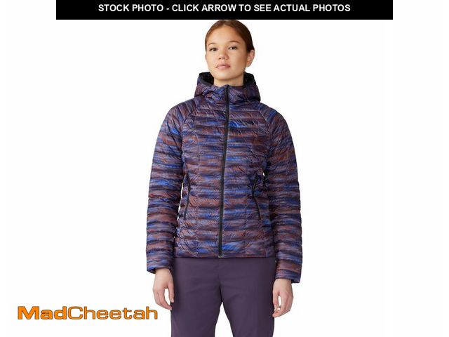 Lot 74-12589841 - Mountain Hardwear Women's Standard Ghost Whisperer/2 Hoody, Blurple Frequency Print, Large - UNUSED