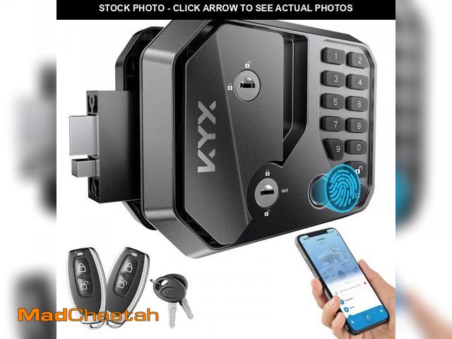 Lot 74-11980214 - KYX Upgraded RV Door Lock Replacement Keyless Entry Keypad, with Bluetooth APP and Remote Control Th...