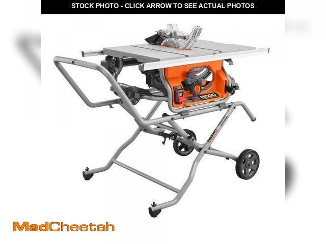 Lot 74-12141919 - 15 Amp 10 in. Portable Corded Pro Jobsite Table Saw with Stand - UNUSED