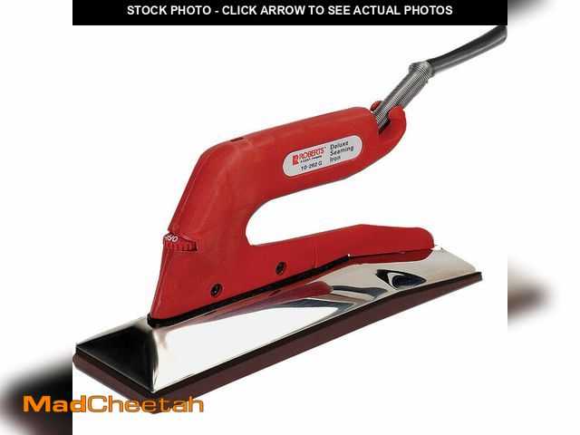 Lot 74-12671651 - Roberts Deluxe Heat Bond Carpet Iron With Non-Stick, Grooved Base - UNUSED