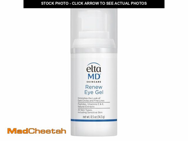 Lot 74-12700315 - EltaMD Renew Eye Gel, Serum for Dark Circles and Puffiness, Under Eye Serum for Face, Anti Aging, Mi...